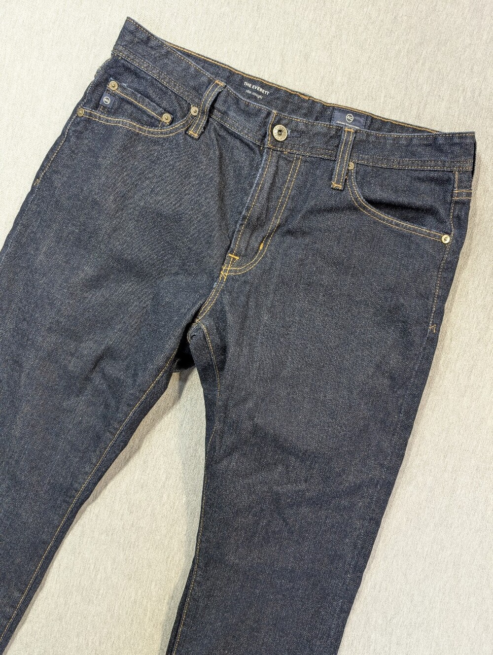 AG Adriano Goldschmied The Everett Slim Straight Jeans Men's 32 X 32 Dark Blue